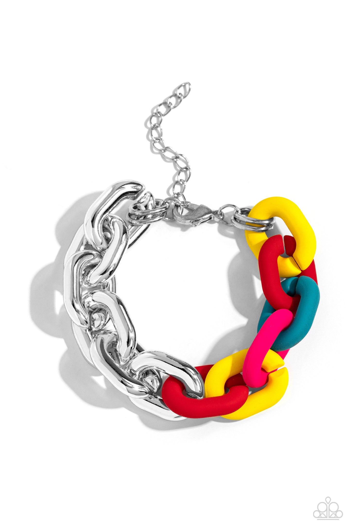 Contrasting Couture - Red Necklace and Bracelet Set