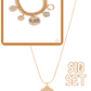 Be Still - Gold Necklace and Bracelet Set