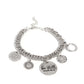 Be Still - Silver Necklace and Bracelet Set