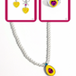 PEARL-demonium - Yellow Necklace/Earring/Ring Set