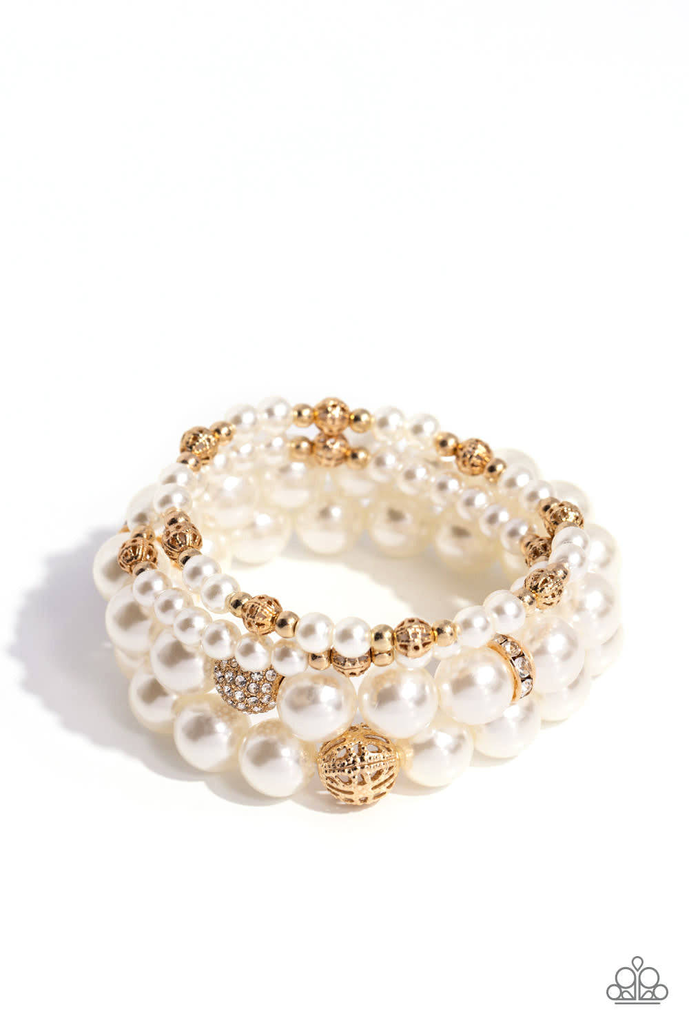 White Collar Welcome - Gold Necklace and Bracelet Set