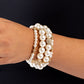 White Collar Welcome - Gold Necklace and Bracelet Set