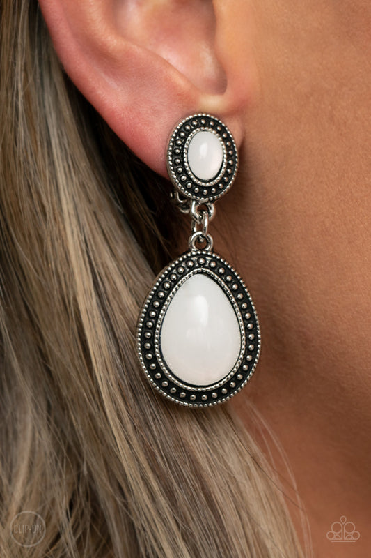 Carefree Clairvoyance - White Clip-On