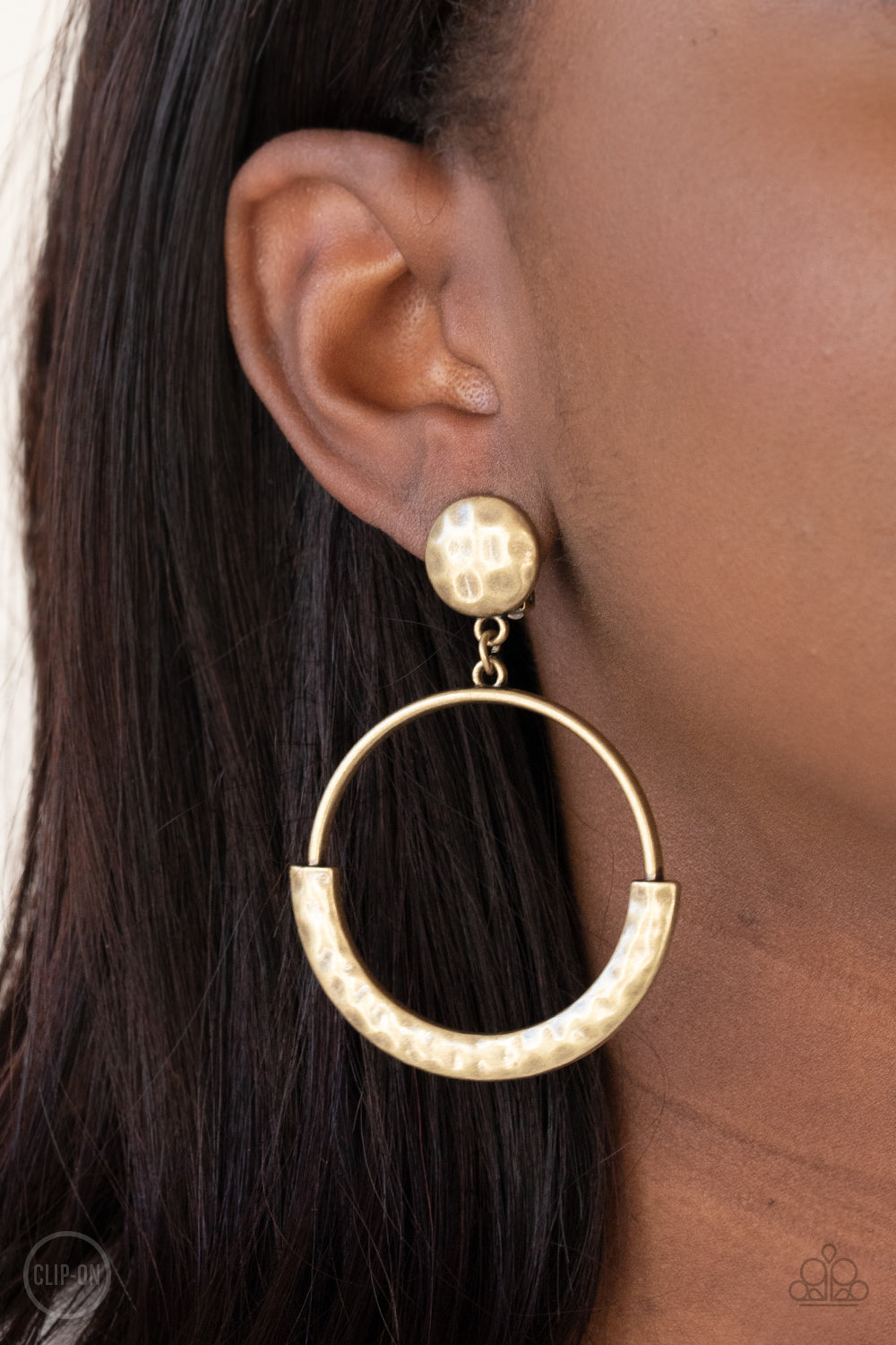 Rustic Horizons - Brass Clip-On