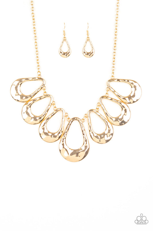 Teardrop Envy Gold Necklace