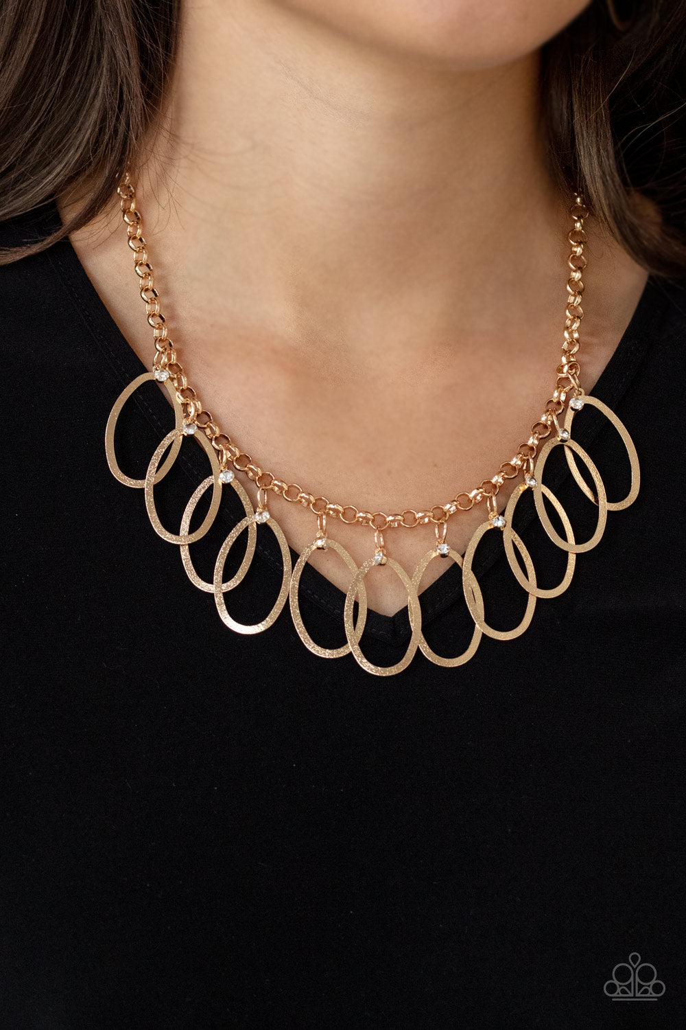 Double OVAL-time Gold Necklace